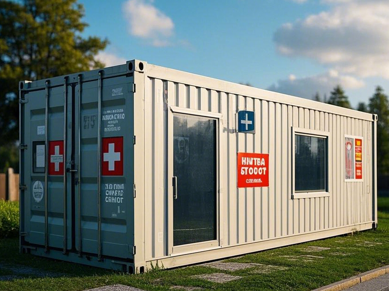 Container House for Temporary Medical Clinic