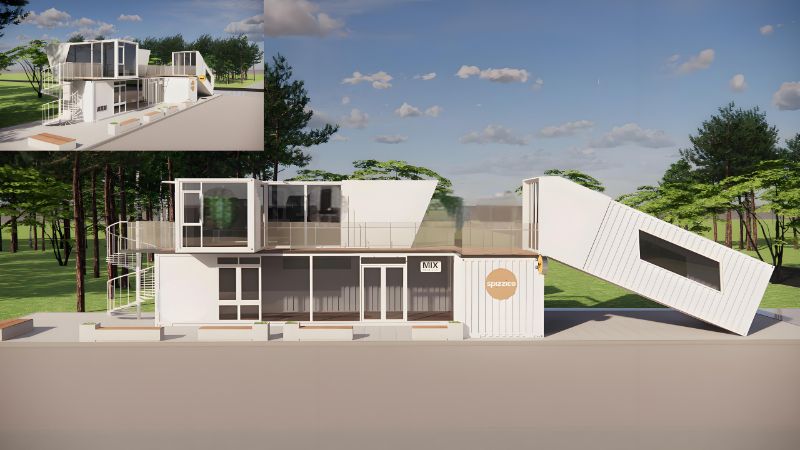 Creative Container Mobile House